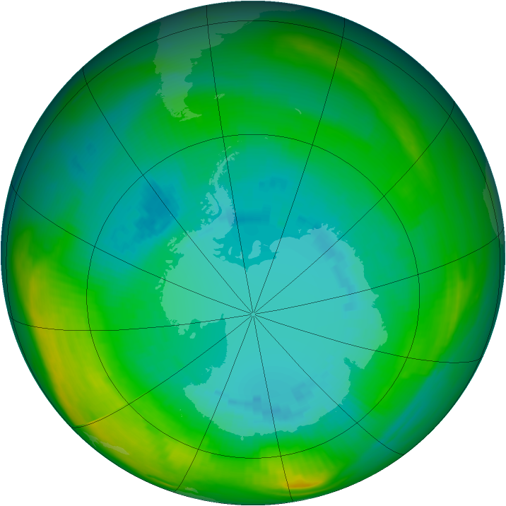 Ozone Map 1981-08-28